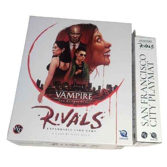 Vampire The Masquerade Rivals Expandable Card Game Core Set + SF City Playmat - Picture 1 of 13